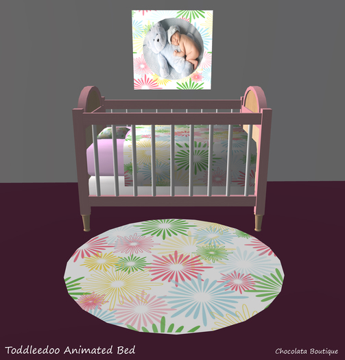 Toddleedoo bed ( Cradle ) Flowers