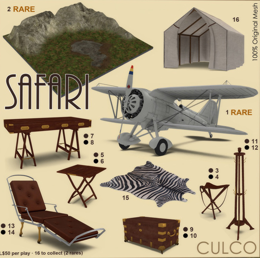 03 -Culco- Safari -Hunting Stool Brown 4Li