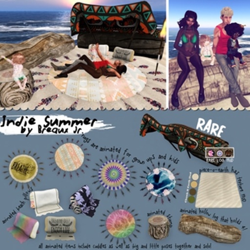 Indie Summer ~ Towel Rug Just Breathe ~ Breaux Jr. ANIMATED