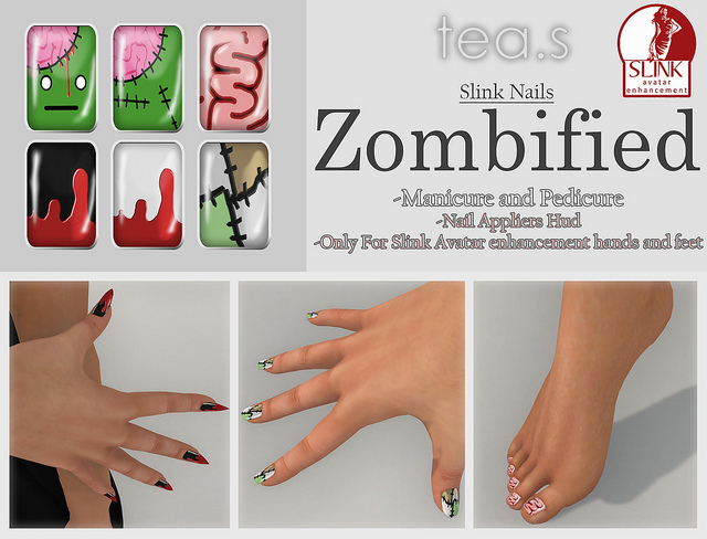 [tea.s] Zombiefied Slink Nails - Set