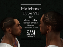 [SAM TATTOOS] HAIRBASE SMITH EBONY TYPE VII