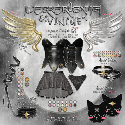 {vincue} & [CX] - Airie+Collar - Mint [Hourglass]