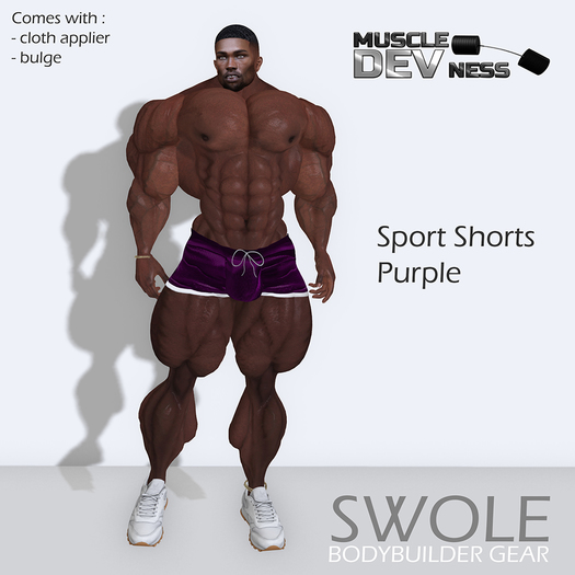 SWOLE - Sport shorts purple