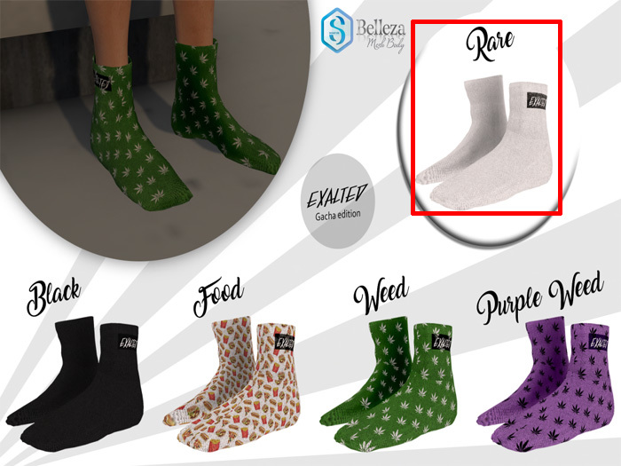 ExalteD - Socks {Belleza & Signature} White *RARE*