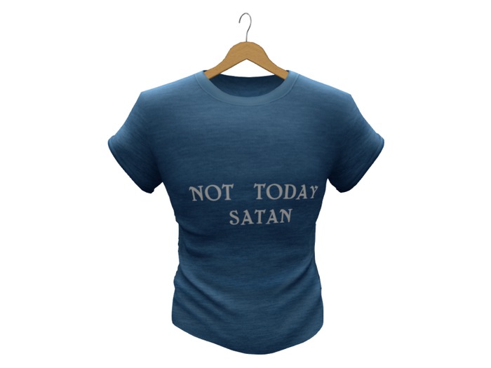 Mens Mesh T-Shirt NOT TODAY SATAN