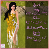 Helen Dress Drip Yellow
