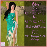 Helen Dress Drip Teal