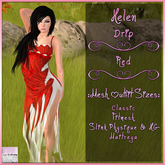 Helen Dress Drip Red