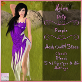 Helen Dress Drip Purple