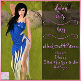 Helen Dress Drip Navy