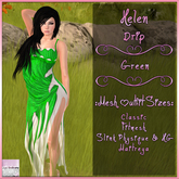 Helen Dress Drip Green