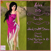 Helen Dress Drip Fuschia