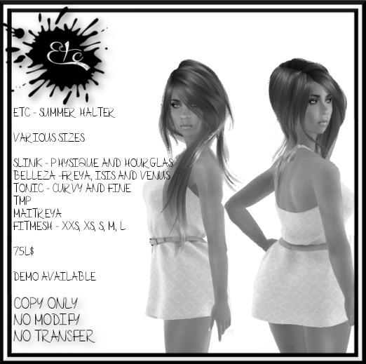 DEMO FOR - ETC -  SUMMER HALTER