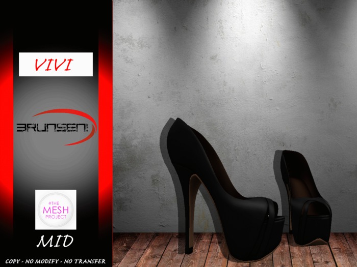 Brunsen! Vivi Mesh Shoe TMP Mid Black
