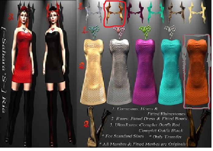 [~ Sahara'S ~] Ria Horns Copper [BOX] [COMMON]