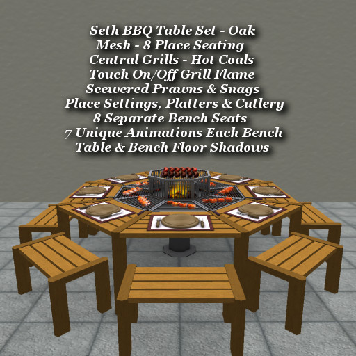 Seth BBQ Table Oak