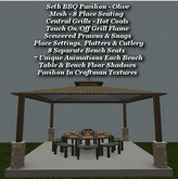 Seth BBQ Pavilion Plus Olive