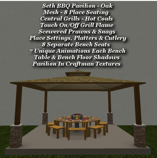 Seth BBQ Pavilion Plus Oak