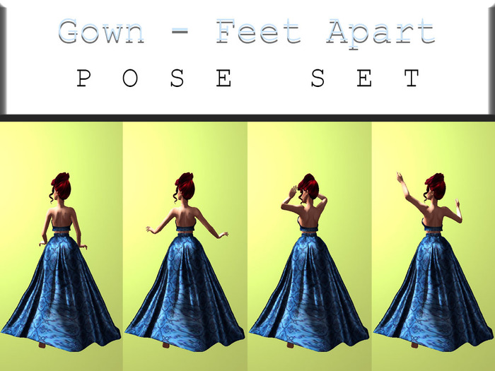 .:S.C:. Designer Poses - Gown - Feet Apart
