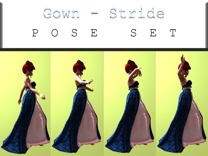 .:S.C:. Designer Poses - Gown - Stride
