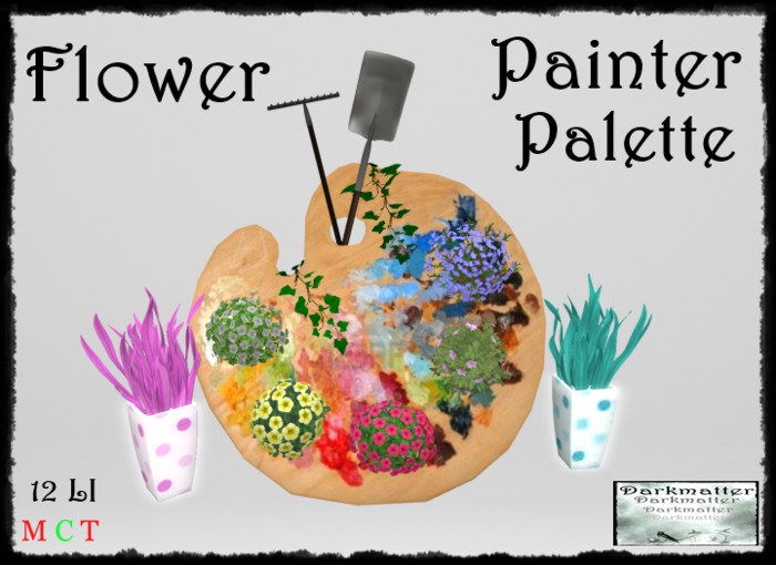 Second Life Marketplace Flower Painter Palette