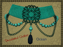[Good Fairy] - Decorated Choker  {Ocean}