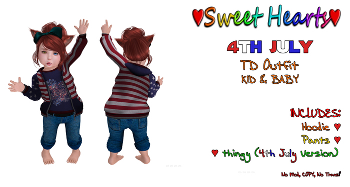 {SH} 4th July Hoodie TD K&B