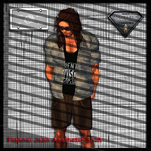 Jean Short Sleeve Fitted Mesh Unbuttoned Shirt