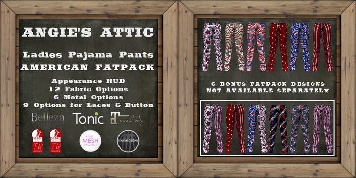 AA - Ladies American PJ Pants FATPACK -