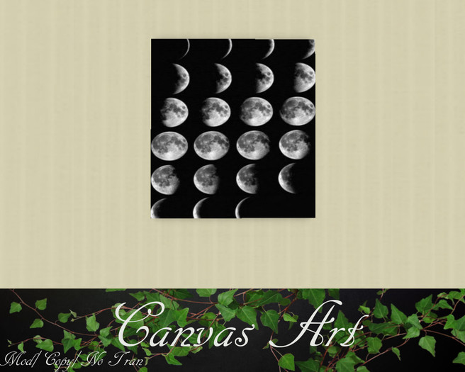 Moon Phase Cavas Art
