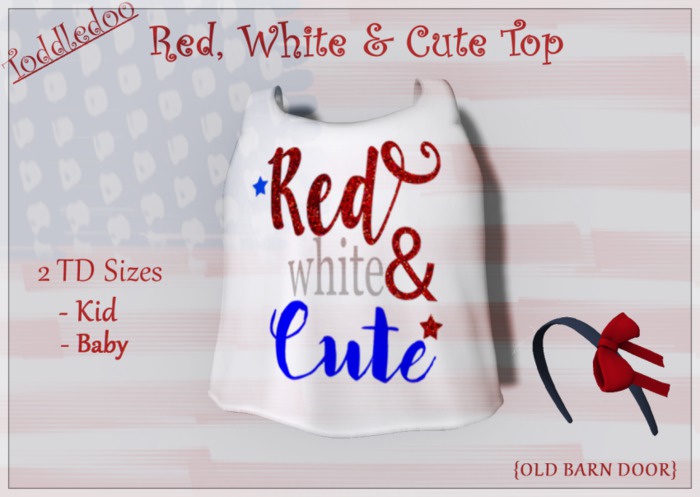 {OBD} RED,WHITE & CUTE TANK