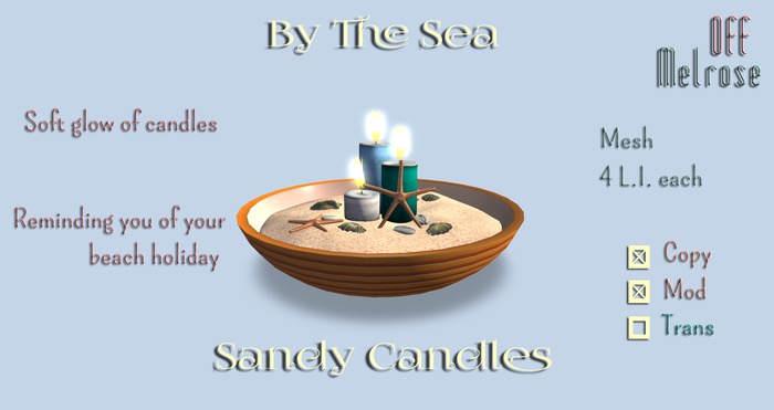 [offM] By The Sea - Sandy Candles BOXED