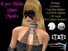 TNC Eyes Wide Shut Mask - Black Night