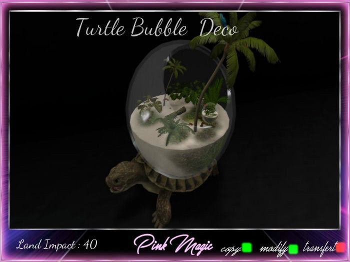 Pink Magic :  Turtle Bubble Deco