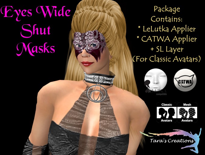 TNC Eyes Wide Shut Mask - Mistress Red