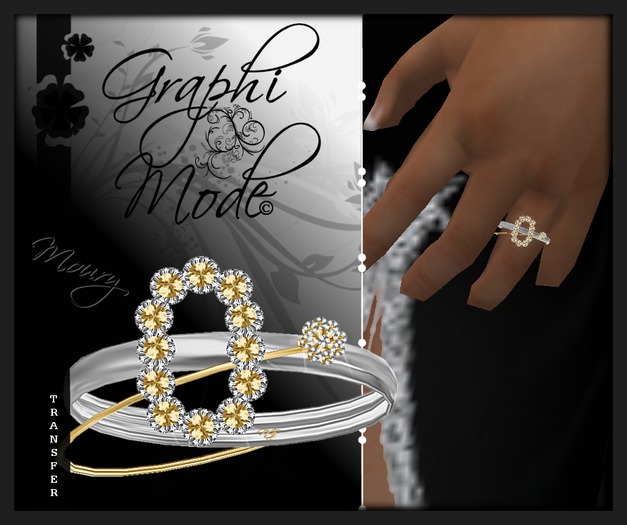 Mouri - Ring Silver Letter O / Bague Argent lettre O