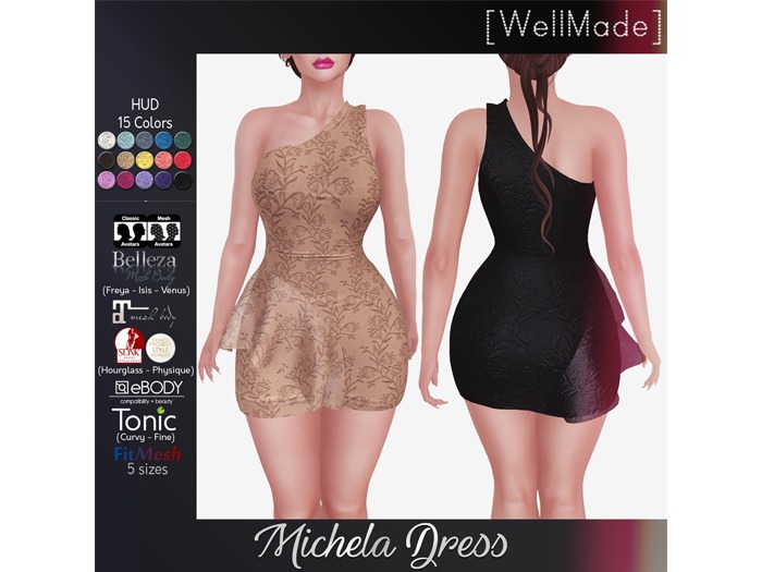 [WellMade] Michela Dress - HUD Colors