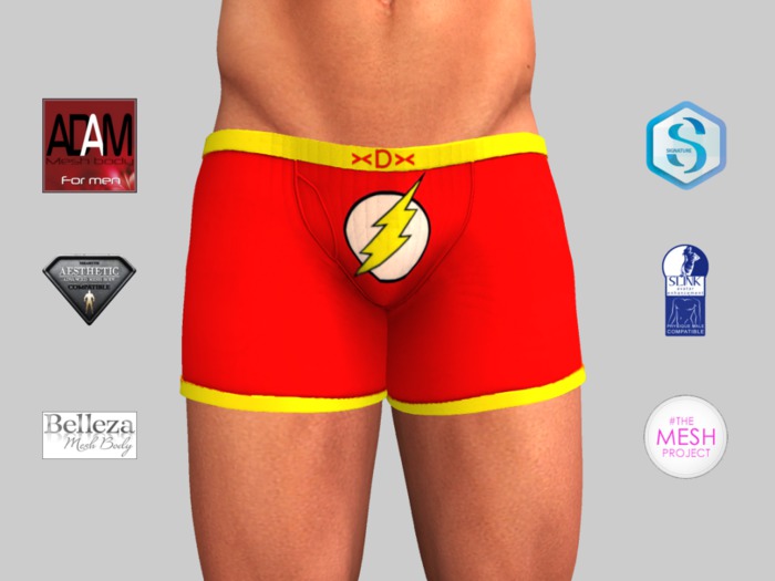 ><DUdEROOS>< Boxers JLA Flash