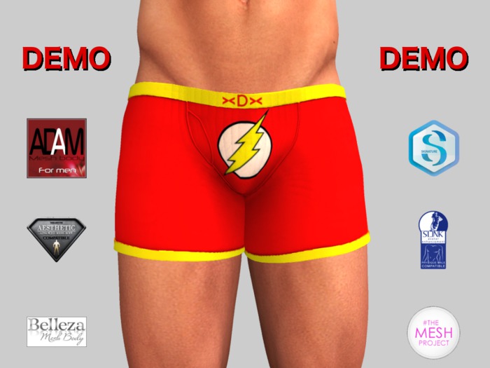 ><DUdEROOS>< Boxers JLA Flash DEMO