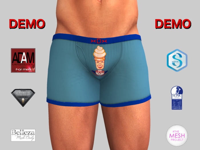 ><DUdEROOS>< Mens Boxers - Mr Softee DEMO