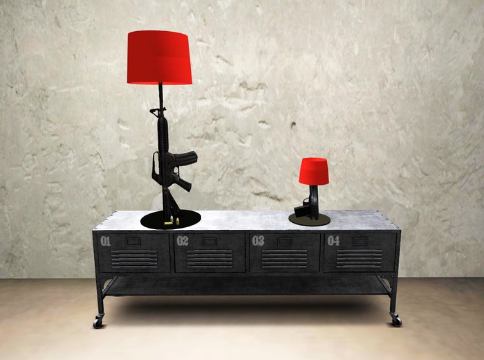 lamp ak-47 red/black
