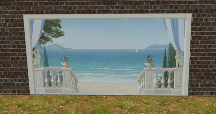 med- white mural