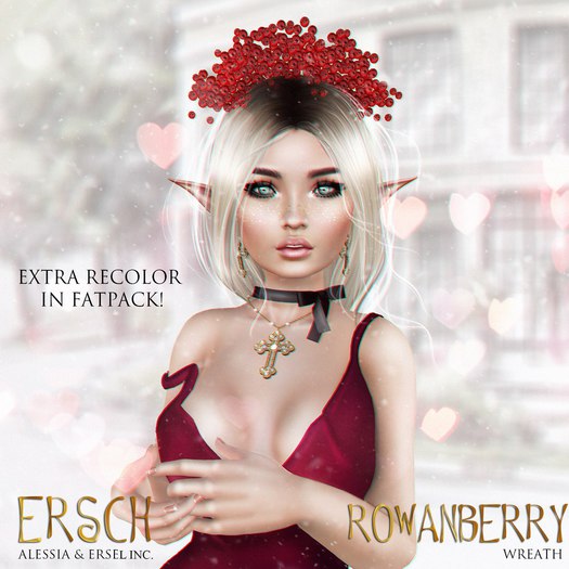 ERSCH - ROWANBERRY Wreath  (violet)