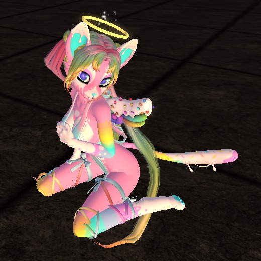 [Kemono/Beastie] Cupcake Cat (Rainbow) (Retired)