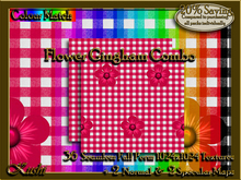 !Kushi! FlowerGinghamCOMBO Textures -WEAR TO UNPACK