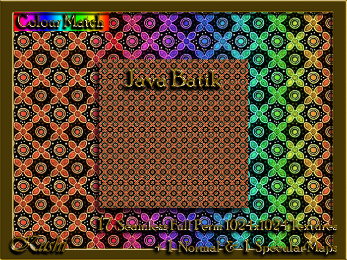 Java Batik Seamless Textures