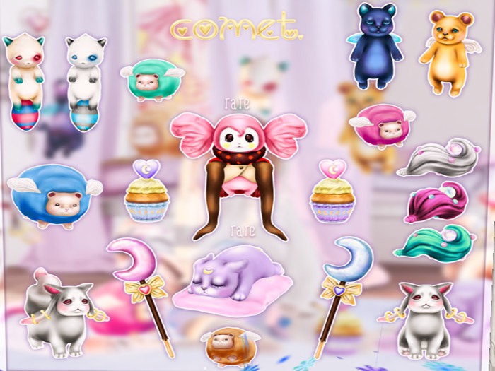 comet. + crystal tail + {pink