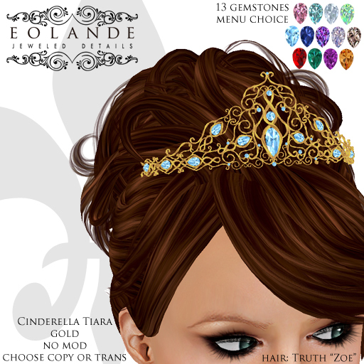Eolande's Cinderella Tiara - gold