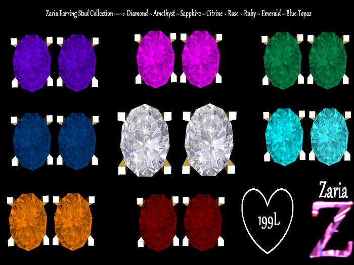 Zaria "Veronica" Earring Stud Collection  gb