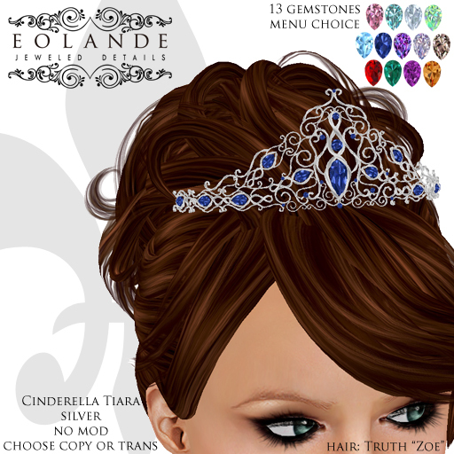 Eolande's Cinderella Tiara - silver